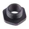 Adapter do dławnic kablowych, M16 → M12, materiał: Nylon 66, kolor: Czarny, RS PRO