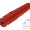 Gniazdo bananowe kabl. 2mm 25.432.1 24A;60V;czerwone;lutowany;Amass