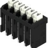PCB terminal, 5 pole, pitch 3.5 mm, AWG 28-14, 12 A, spring-clamp connection, black, 1874310000