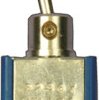 Toggle switch, metal, 1 pole, latching/groping, On-Off-(On), 0.4 VA/20 V AC/DC, gold-plated, 5238WCD