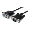 StarTech MXT10050CMBK 500mm Black Straight Through Serial Cable - DB9 M/F