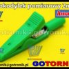 Krokodylek 2mm do przewodów miernika ZIELONY