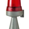 Sygnalizator akustyczno-optyczny czerwony LED stałe 80dB 24V DC IP65 424.120.75