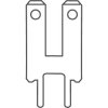 Faston plug, 2.8 x 0.8 mm, L 15.4 mm, uninsulated, straight, 3785H.68