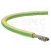 Kabel silikonowy SIF 180°C 1,5mm2 jednożyłowy zółto-zielony 300/500V ciepłoodporny bezhalogenowy LSOH linka TKD