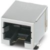Panel socket, RJ45, 8 pole, 8P8C, solder connection, SMD, 1149874