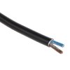 Przewód zasilający RS PRO H05VV-F 2 Core 100 m Polichlorek winylu Sheath Czarny 7.3 mm OD, 300V, 500 V 70 °C