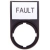 Tabliczka Opisowa Fault 50X30mm Czarna Prostokątna M22s-St-Gb8 216498