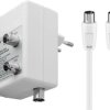 Wzmacniacz antenowy dla dwóch urządzeń 15 dB (DVB-T, DVB-T2, DVB-C), 67226