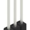 Pin header, 3 pole, pitch 2.54 mm, straight, black, 10048513