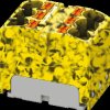 3273810 PTFIX distributor block, 6x4, yellow/black