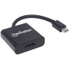 Manhattan 152570 Mini Displayport Adapter Black Shielded 15cm HDMI Socket