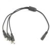 Rozgałęziacz DC 5,5/2,1mm - 3 wtyki