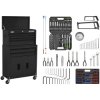 Sealey AP22BKCOMBO American PRO Topchest & Rollcab Combi 170pc Tool Kit Black