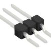 Pin header, 3 pole, pitch 2.54 mm, straight, black, 10050386