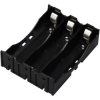 TRU COMPONENTS TC-13220712 Battery tray 3x 18650 Pin contact 78x60x21 mm