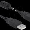 84890 Delock Cable USB 2.0 Type-A male > USB 2.0 Type-A male 1.5 m bla