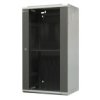 Szafa Wisząca Niedzielona 19 22U, Drzwi Blacha/Szkło, Ściągane Osłony Boczne...