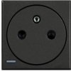 AXOLUTE Gniazdo pojedyncze z uziemieniem 2P+Z 16A płaskie autozaciski antracyt HS4142AF LEGRAND