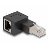 Delock 87863 RJ45 Networks Adapter [1x RJ45 plug - 1x RJ45 socket] Black