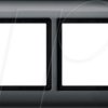 400214 Aqua design frame - 2-gang, anthracite