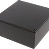 Aluminum die cast enclosure, (L x W x H) 125 x 125 x 57 mm, black (RAL 9005), IP65, 1590WKKBK