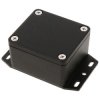 Hammond 1550Z104FBK Thick Wall Flanged Die Cast Enclosure, 65 x 58 x 35, Black