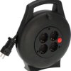 Cable reel, 4-way, 10 m, 16 A, black, 1093900