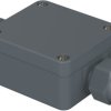PA enclosure, (L x W x H) 58 x 64 x 34 mm, silver gray (RAL 7001), IP65, 38101200