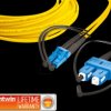 LDP-09 LC-SC 5.0 Duplex fibre optic patch cable, SM OS2, LC - SC, 5.0 m
