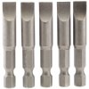 Draper 64280 8mm 1/4" Hex Plain Slot Insert Bit 50mm Long x 5