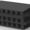 Connector, 18 pole, black, 770199-1