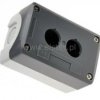 Kaseta sterownicza 2 przyciskowa szara 106x68x52mm