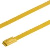 Opaska kablowa długość 360mm szerokość 4.6 mm RS PRO Stal nierdzewna z powłoką poliestrową -80 → +150°C