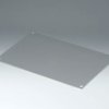 Front plate, aluminum, (W x H x D) 299.4 x 2 x 217.4 mm, gray, B4130106