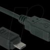 93918 USB 2.0 A plug to Micro-USB B-plug, 1m