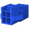 Socket housing, 4 pole, pitch 3.96 mm, straight, blue, 1-368589-6