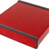 Aluminum enclosure, (L x W x H) 160 x 165 x 31 mm, red, IP54, 1455R1601RD