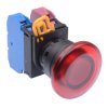 YW1L-A4E11Q0R Red 22mm Mushroom Maintained Push Button Switch 1NO-1NC IP65 IDEC