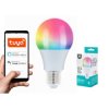 Żarówka LED E27 10W RGB-W TUYA A60 WiFi Smart, Multikolor + Biały, 230V