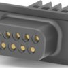 D-Sub socket, 9 pole, standard, equipped, straight, IDC connection, 745201-9