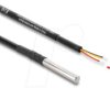91407 Temperature sensor cable, DS18B20, 3x open cable ends, 1 m