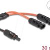 88223 DL4 Solar Splitter Cable 1 x Socket to 2 x Plug 30 cm red