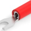 Insulated forked cable lug, 0.3-1.42 mm², AWG 22 to 16, 3.68 mm, M3.5, red, 8-1377173-5