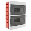 Rozdzielnica podtynkowa S-24 (N+PE) 2x12 moduły IP40 305x340x100mm drzwi transparentne dymne NEKU