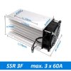 Radiator do przekaźników 3F SSR 3x60A + wentylator