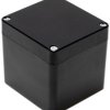 Polyester enclosure, (L x W x H) 81 x 75 x 75 mm, black (RAL 9005), IP66, 1590ZGRP084BK