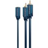 Adapter 3,5mm gniazdo / 2x RCA wtyk 0,1m Clicktronic