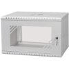 Szafa Wisząca Rack 19 6U 450Mm Drzwi Szklane Szara Box