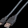 02.11.30 USB 2.0 cable, A to mini B connector, 3.0 m